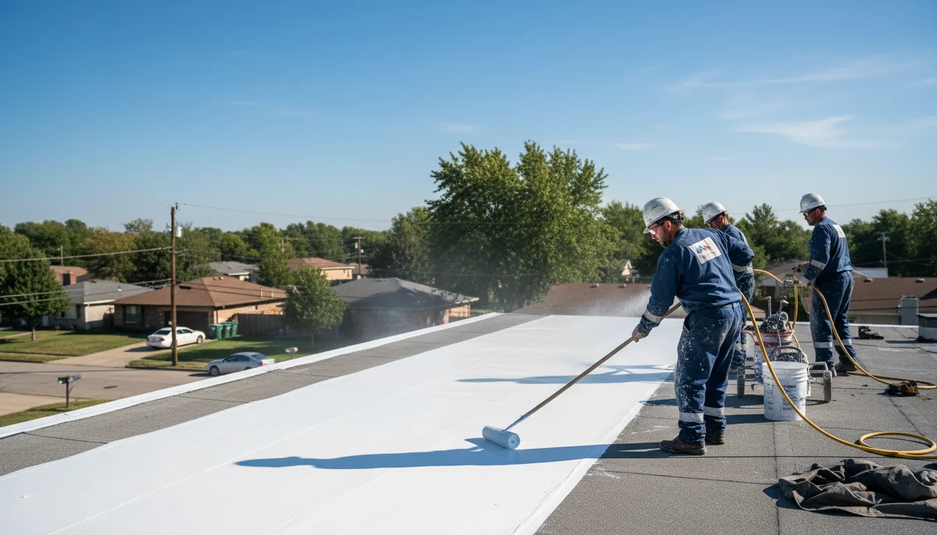 Commercial roof coating in Dexter, MN near me